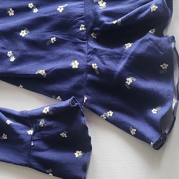 Blue Floral Wrap Dress - Picture 3 of 4